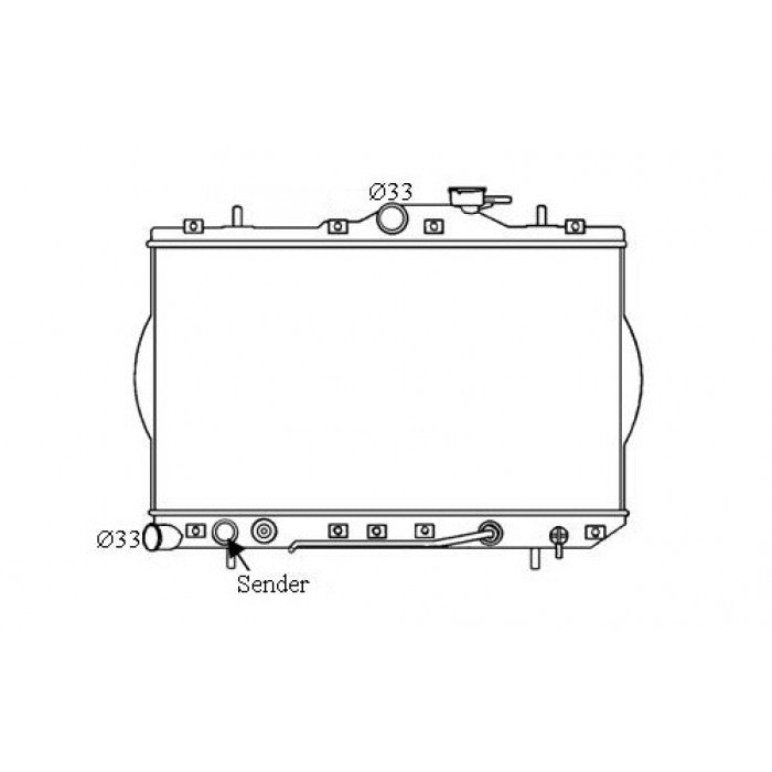 RADIATOR - Hyundai Excel X3 '94-00 1.5ltr 4cyl