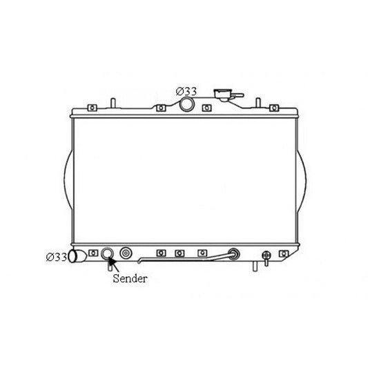 RADIATOR - Hyundai Excel X3 '94-00 1.5ltr 4cyl