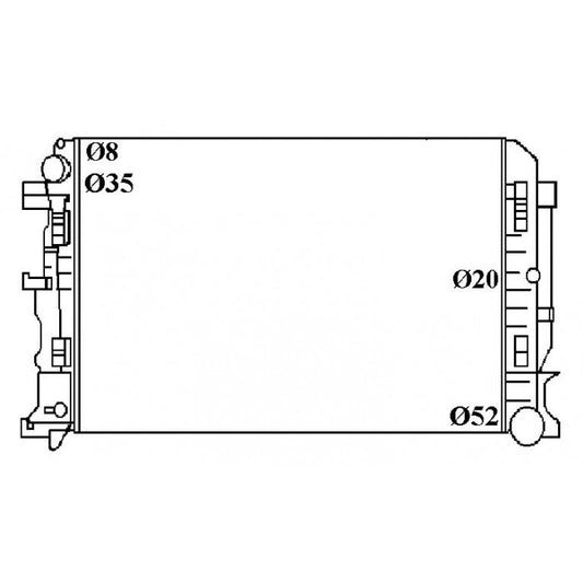 RADIATOR - Volkswagon Crafter 2EF 1/2 '07- 2.5ltr Turbo Diesel