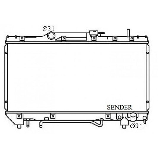 Radiator Assembly - To Suit Toyota Caldina ST215 '92-96 2.0ltr 4cyl Corona S - NC222A