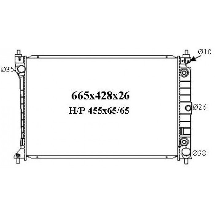 RADIATOR - Ford Fairlane NU / NU2 '98-02 &  Ford Falcon AU '98-02