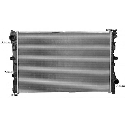 RADIATOR - Mercedes Benz   C253 / X253 GLC220D '16-  & W205 C200 / C250 '14- Petrol & Diesel &  W213 E200 '16- Petrol & Diesel