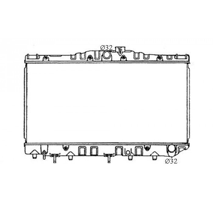 Radiator Assembly - To suit Toyota Celica ST162 '85-89 2.0ltr Core: 325x668x26 H/P - NC277A