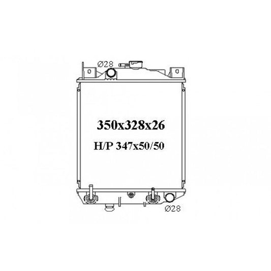 RADIATOR - Suzuki Swift '89-91 1.3/1.6ltr 4cyl