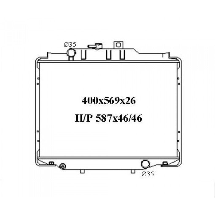 RADIATOR - Mitsubishi Express L300 SJ '00-'05/14 Petrol & Diesel