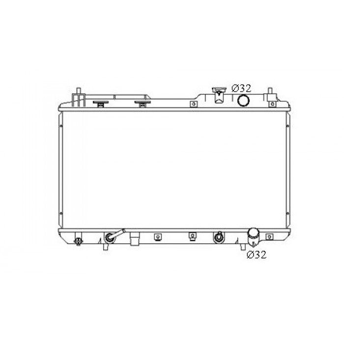 Radiator Assembly - To Suit Honda CR-V RD '97-01 2.0ltr 4cyl Core: 350x660x16 H/P - NC312M