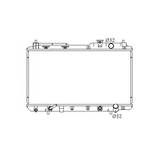 Radiator Assembly - To Suit Honda CR-V RD '97-01 2.0ltr 4cyl Core: 350x660x16 H/P - NC312M