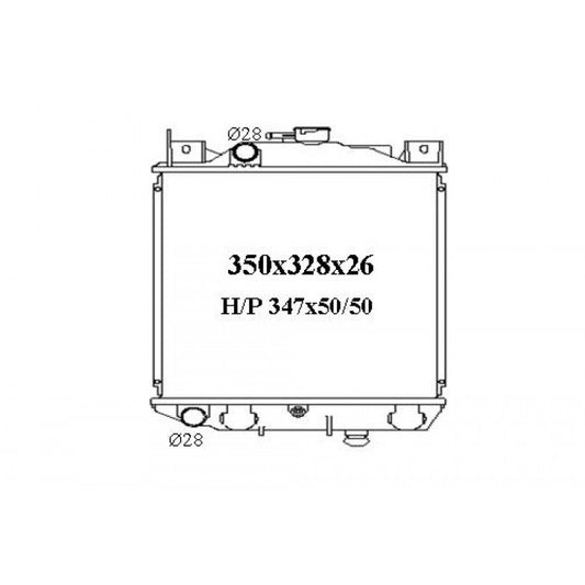 RADIATOR - Suzuki Swift G10 '88-95 1.3ltr 4cyl