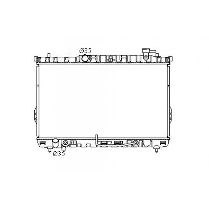 RADIATOR - Hyundai Santa Fe SM '00-06 2.4ltr 4cyl & 2.7ltr 6cyl