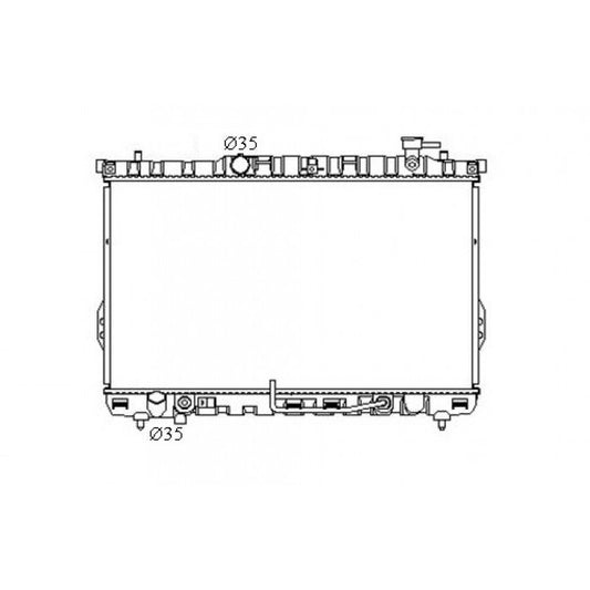 RADIATOR - Hyundai Santa Fe SM '00-06 2.4ltr 4cyl & 2.7ltr 6cyl