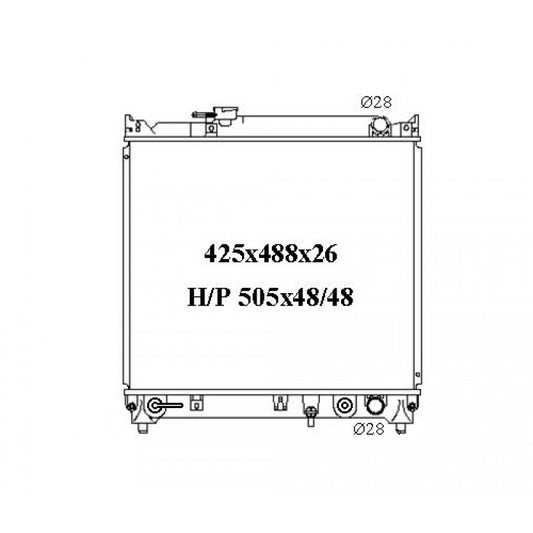 RADIATOR - Suzuki Vitara '91-98 1.6/2.0ltr 4cyl **4 Door Wagon