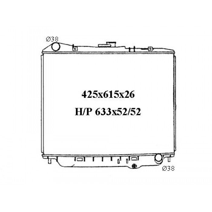 Radiator Assembly - To Suit Holden Rodeo TF '97-03 3.2ltr V6 Core: 425x61 - NC359M
