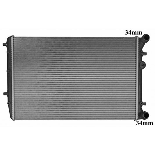 RADIATOR - Volkswagon Polo '02- 1.4ltr & 1.9ltr Turbo Diesel