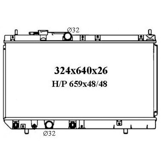 RADIATOR - Daihatsu Applause A101 '92-00 1.6ltr & Daihatsu Charade G200 '93-96