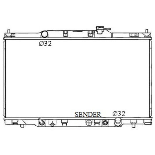 RADIATOR - Honda CR-V RD '02-07 2.4ltr 4cyl