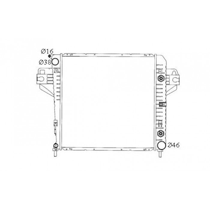 RADIATOR - Jeep Cherokee KJ '01-04 3.7ltr V6