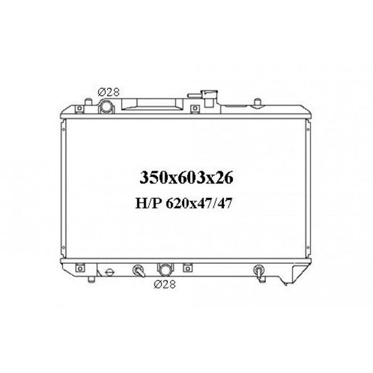 RADIATOR - Suzuki Baleno '95-01 1.6/1.8ltr 4cyl