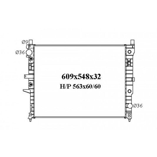 RADIATOR - Mercedes W163 ML320/ML350/ML430/ML500 '98-05