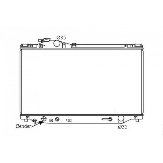 Radiator Assembly - To suit Toyota Supra JZA80 '93-02 3.0ltr 6cyl Turbo Core: 400x - NC555A