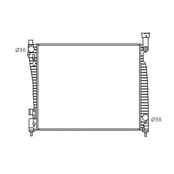 RADIATOR - Jeep Grand Cherokee WK '11-   3.6ltr V6 / 5.7ltr V8 / 6.4ltr V8 (SRT/SRT-8)