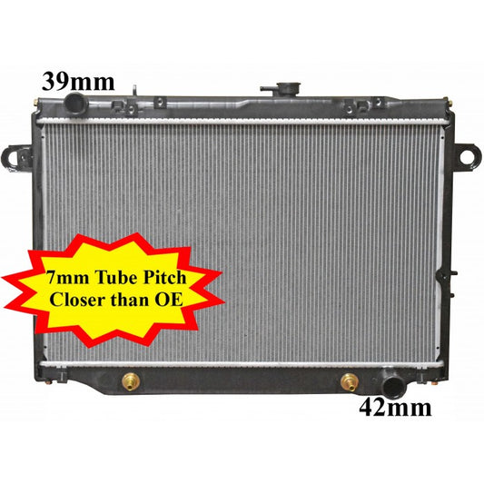 Radiator Assembly - To suit Toyota Landcruiser 100 Series HZJ105R '98-05Core: 425x691x48 H/P 72 - NC585A