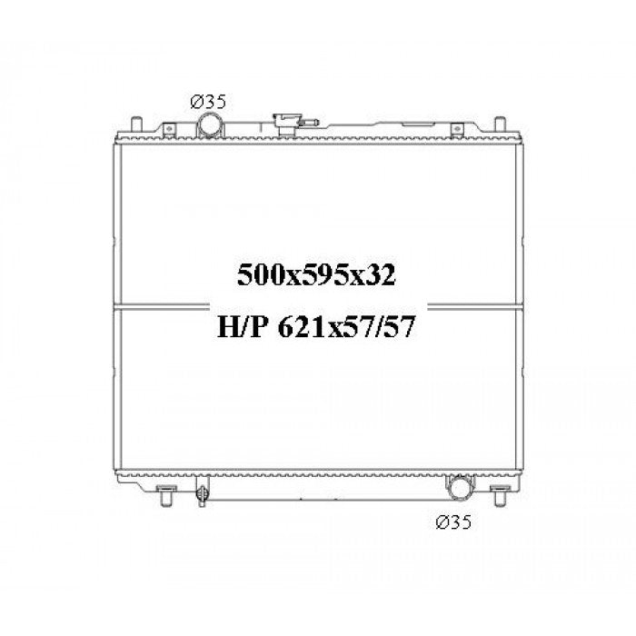 RADIATOR - Mitsubishi Pajero NJ/NK/NL '94-00 2.8ltr Diesel
