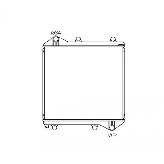 Radiator Assembly - To suit Toyota HiAce Custom KZH100G '96-04 Auxiliary Core: 42 - NC811M
