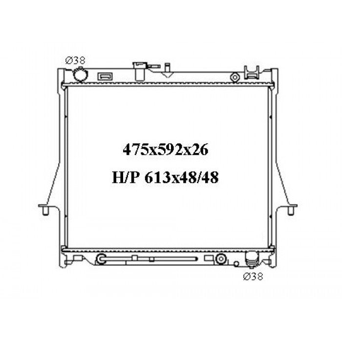 RADIATOR - Isuzu D-MAX '08-12 3.0ltr 4cyl Turbo Diesel