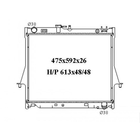 RADIATOR - Isuzu D-MAX '08-12 3.0ltr 4cyl Turbo Diesel