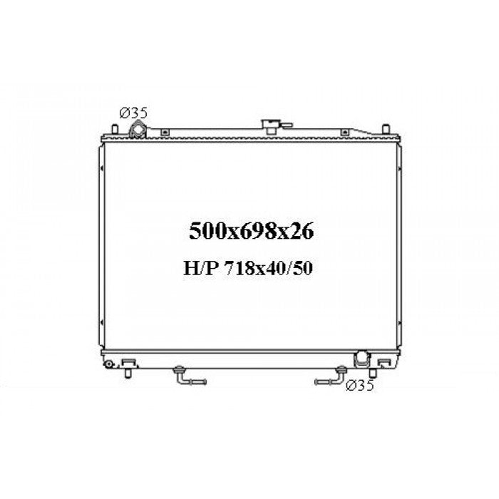 RADIATOR - Mitsubishi Pajero NM / NP '02-06 3.5/3.8ltr V6