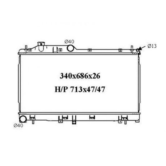 RADIATOR - Subaru Forester XT '08- 2.5ltr Turbo