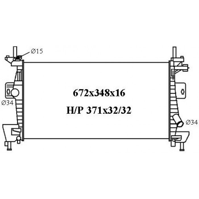 RADIATOR - Ford Focus LW '11- 1.6/2.0ltr Petrol