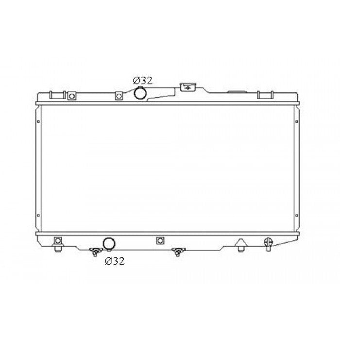 Radiator Assembly - To suit Toyota Corolla Levin AE111/112 '95-00 1.8ltr 4cyl Cor - NC817A