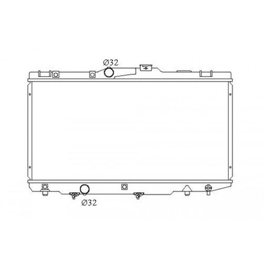 Radiator Assembly - To suit Toyota Corolla Levin AE111/112 '95-00 1.8ltr 4cyl Cor - NC817A