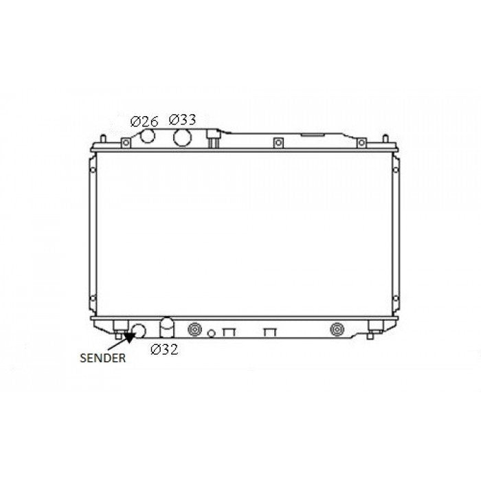 RADIATOR -  Honda Civic FD & Hybrid '06-11 1.8/2.0ltr 4cyl