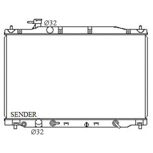 RADIATOR - Honda CR-V RE '07-12 2.4ltr 4cyl