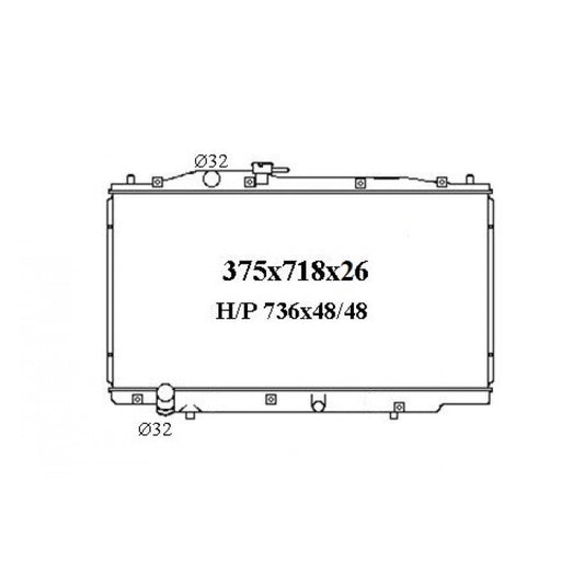 RADIATOR - Honda Accord CM 7th Gen '03-08 3.0ltr 6cyl