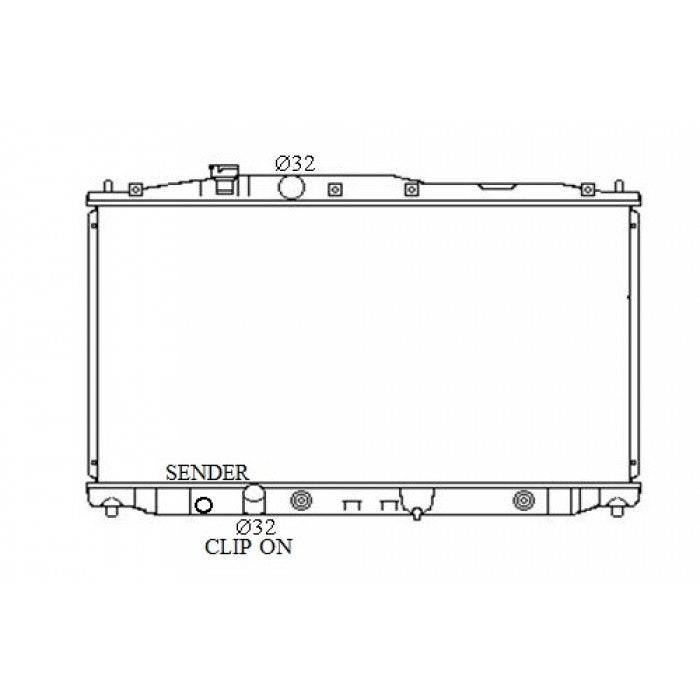 RADIATOR - Honda Odyssey RB '04-08 2.4ltr 4cyl