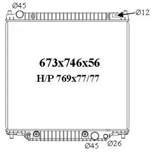 RADIATOR -  Ford F250 / 350  '00-06 7.3ltr Turbo Diesel