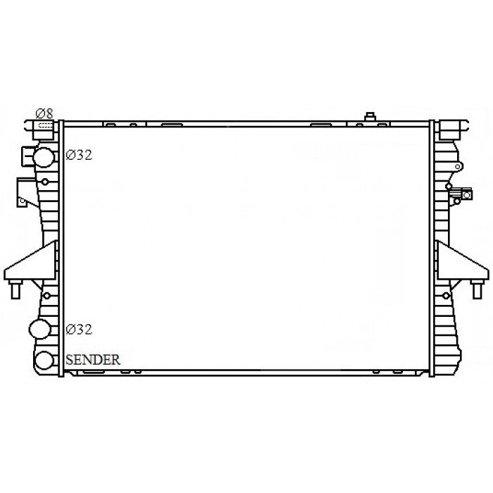 Radiator Assembly - To Suit Volkswagen Kombi T5 '05-08 Diesel Core: 712x4 - NC904M