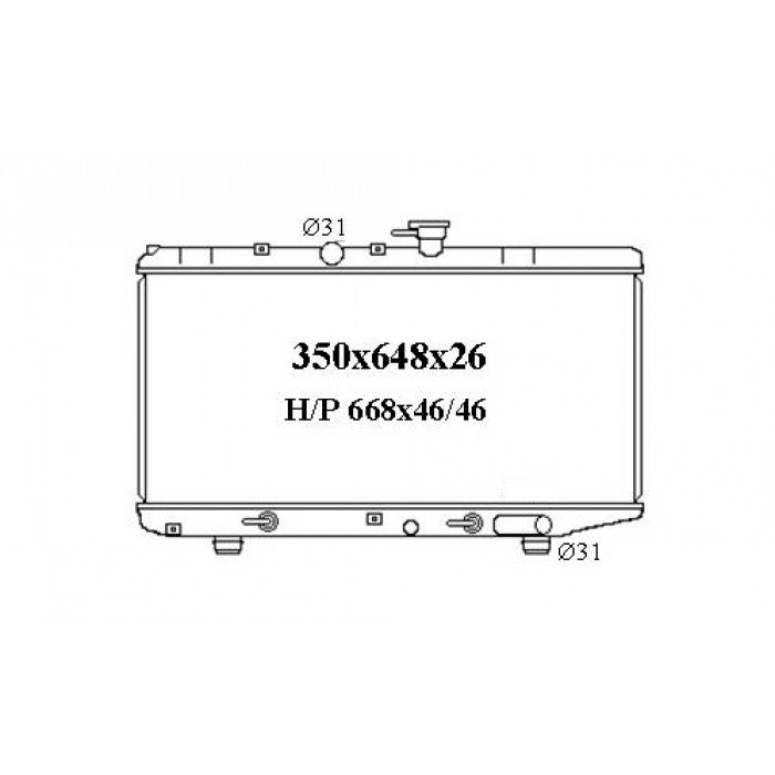 RADIATOR - Kia Rio LS '00-03 1.5ltr 4cyl