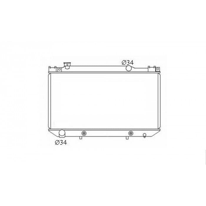Radiator Assembly - To suit Toyota Cressida SX80/YX80 '89-92 Core: 375x700x26 - NC924A