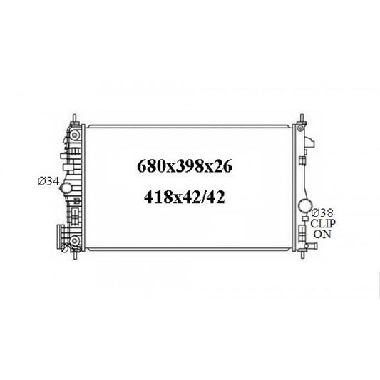 RADIATOR - Saab 9-5 2011 2.0ltr Turbo Diesel