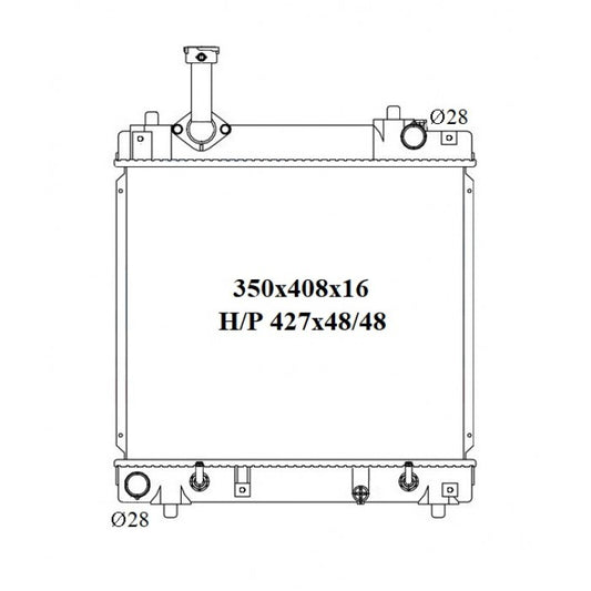 RADIATOR - Suzuki Alto GF '09- 1.0ltr