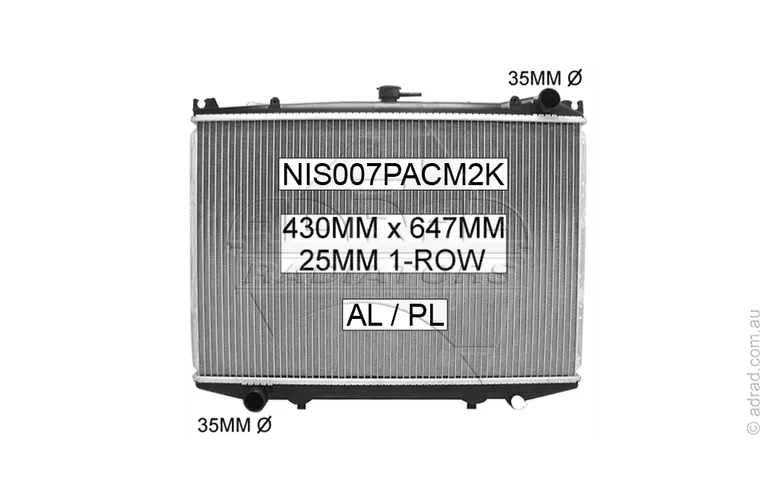 RADIATOR - Nissan Navara '87-97 Diesel