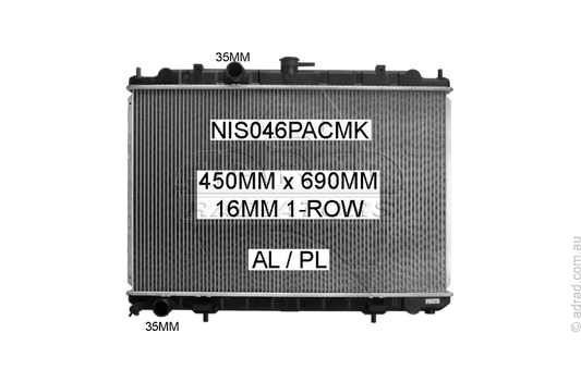 RADIATORS - Nissan X-Trail T30 '01-07 2.5ltr 4cyl