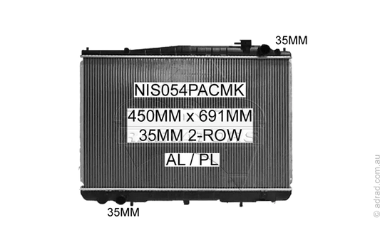 RADIATOR - Nissan Navara D22 '97-01 3.2ltr Diesel