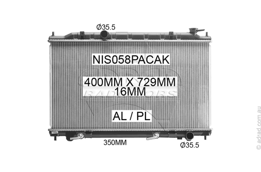 RADIATOR - Nissan Maxima J31 '03-09 3.5ltr V6