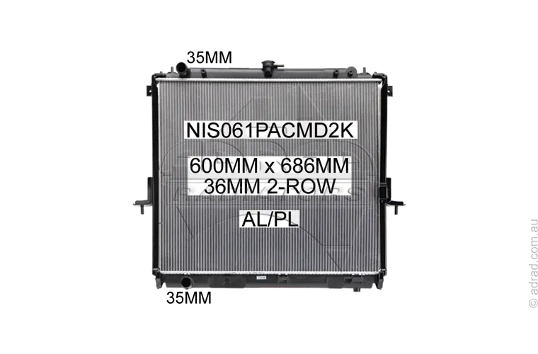 RADIATOR - Nissan Navara D40 08- 2.5ltr Turbo Diesel
