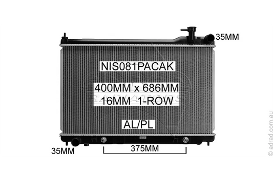 RADIATOR - Nissan Stagea M35 '01-07 & Nissan Skyline V35